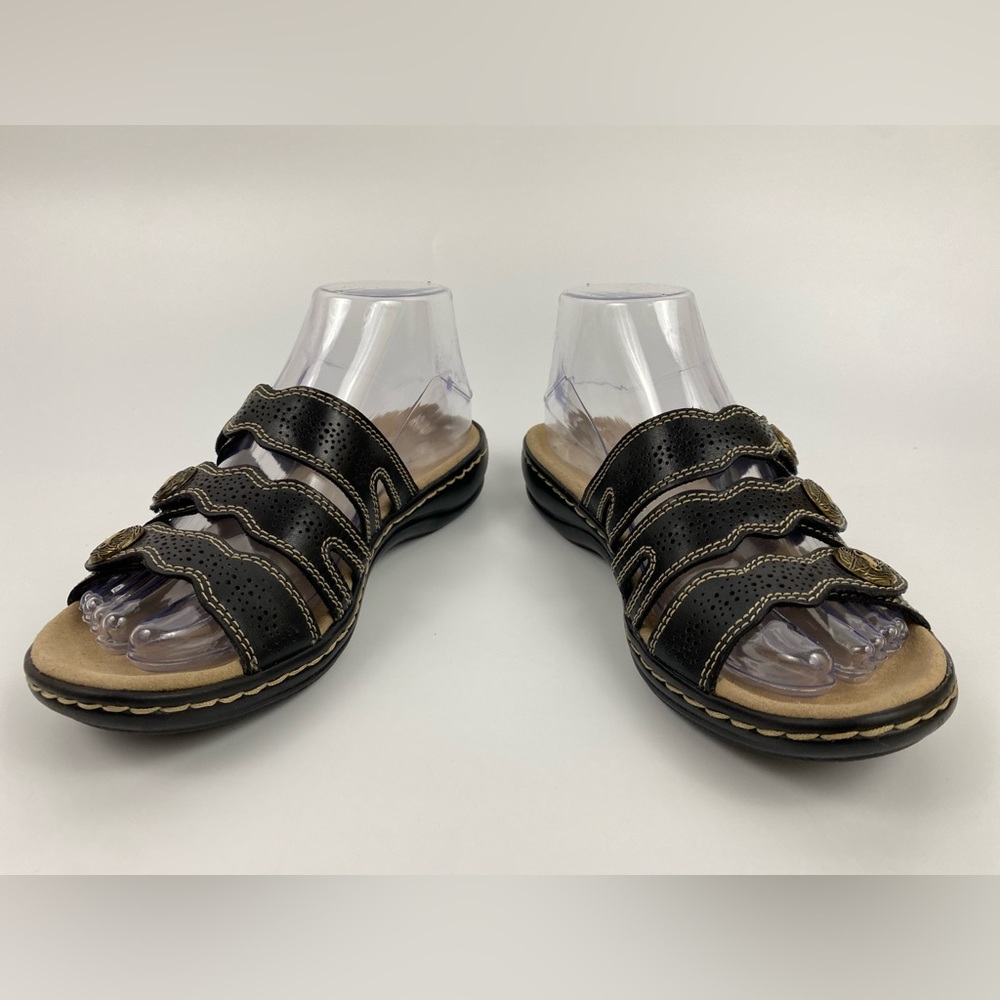 Clarks Ultimate Comfort Collection Sandals, Women's US Size 6M, Black Leather - Picture 11 of 11